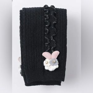 Girls pants with a cute rabbit accessory
